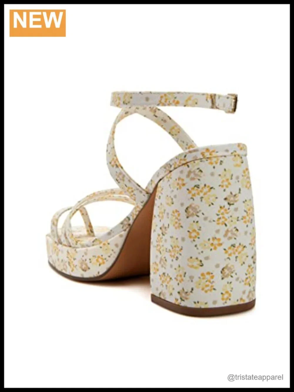 Platform Thong Sandals with Adjustable Buckle, Padded Lining, High Heel